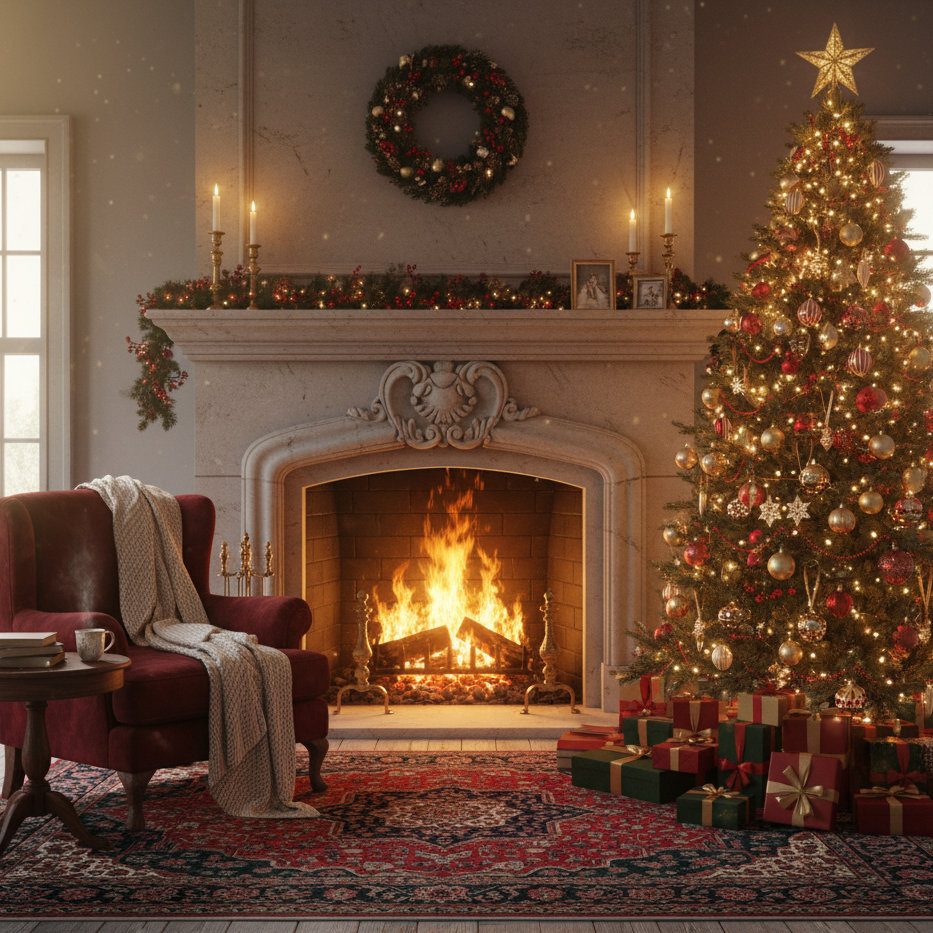 Velas y wax melts con fragancia Junto a la Chimenea de Velatea — aroma cálido, amaderado y especiado, hecho a mano con cera de soja ecológica.