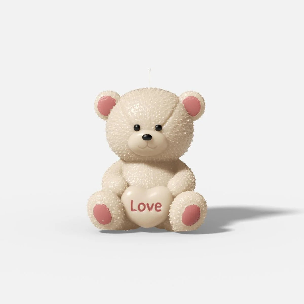 Vela decorativa oso "Love" de gran formato ideal para regalo o habitación infantil.