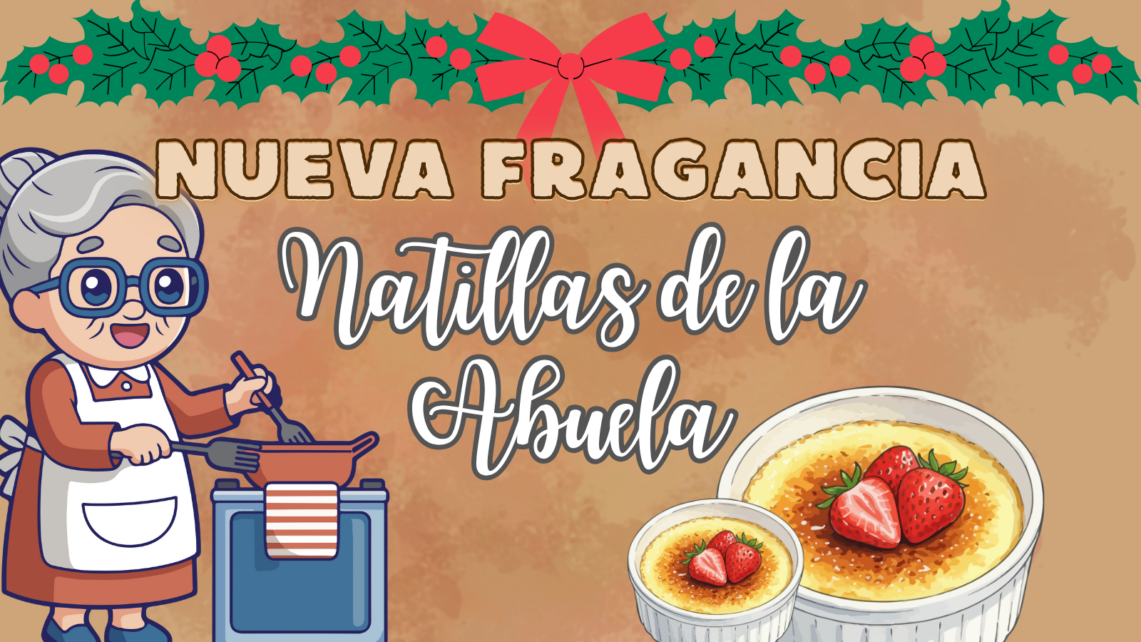 Fragancia Natillas de la Abuela 🍮 Dulce y cremosa, con notas de vainilla, flan y caramelo.