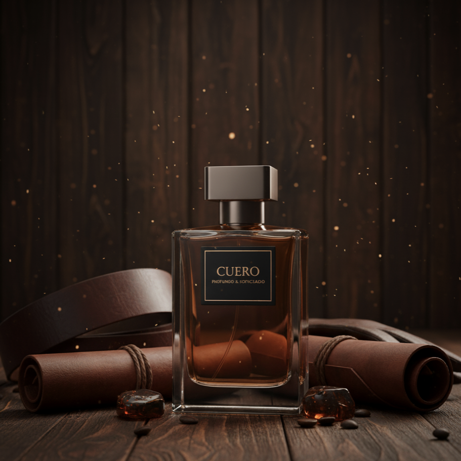 Un aroma profundo y lujoso inspirado en el cuero y las maderas nobles