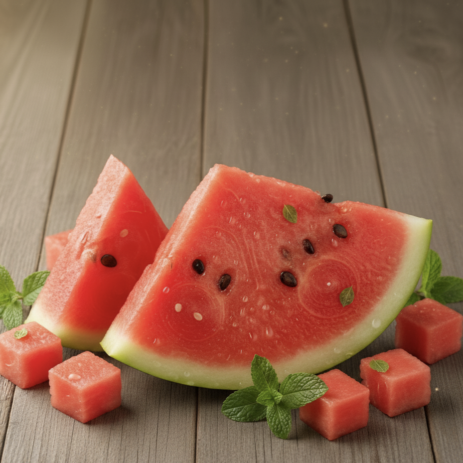 Un estallido de frescura veraniega con sandía, melón y un toque de vainilla