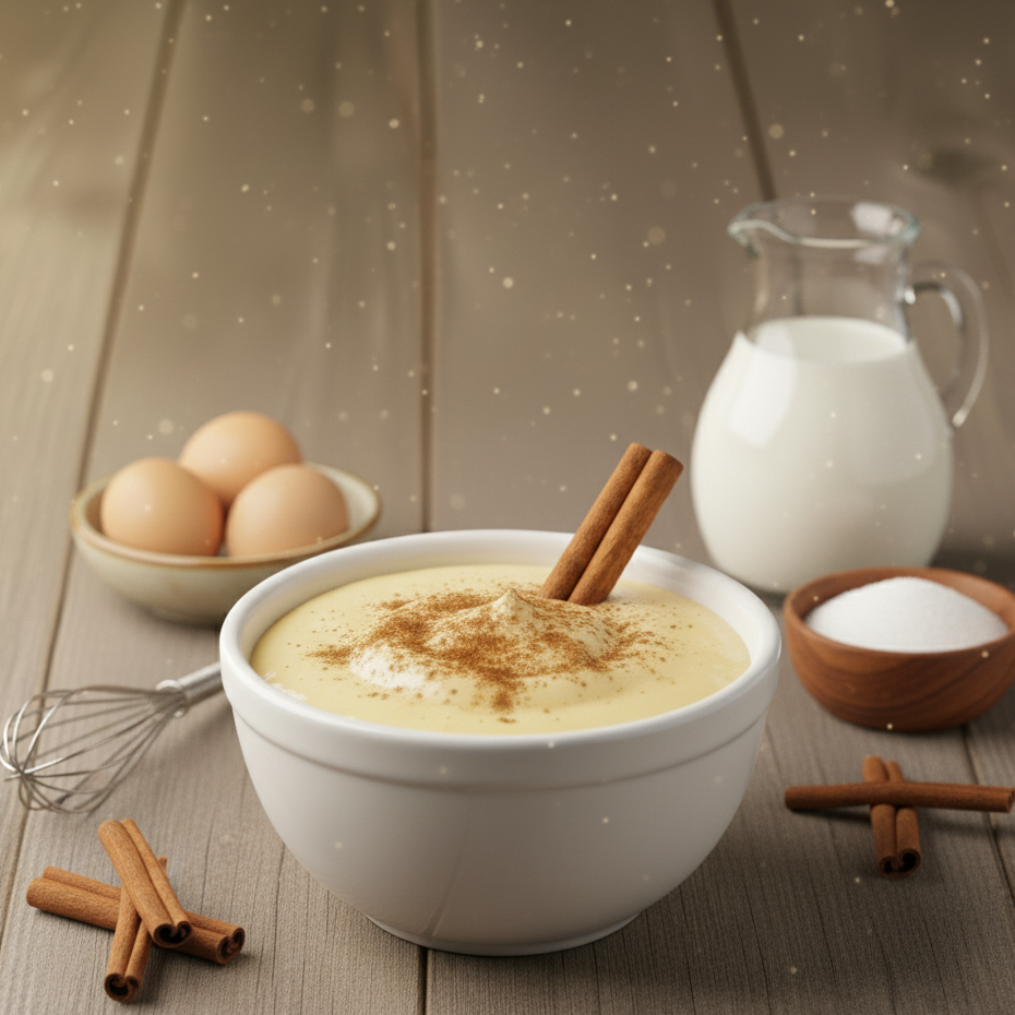 Velas y wax melts con fragancia Natillas de la Abuela de Velatea — aroma dulce y cremoso de vainilla, flan y caramelo hechos a mano con cera de soja ecológica.