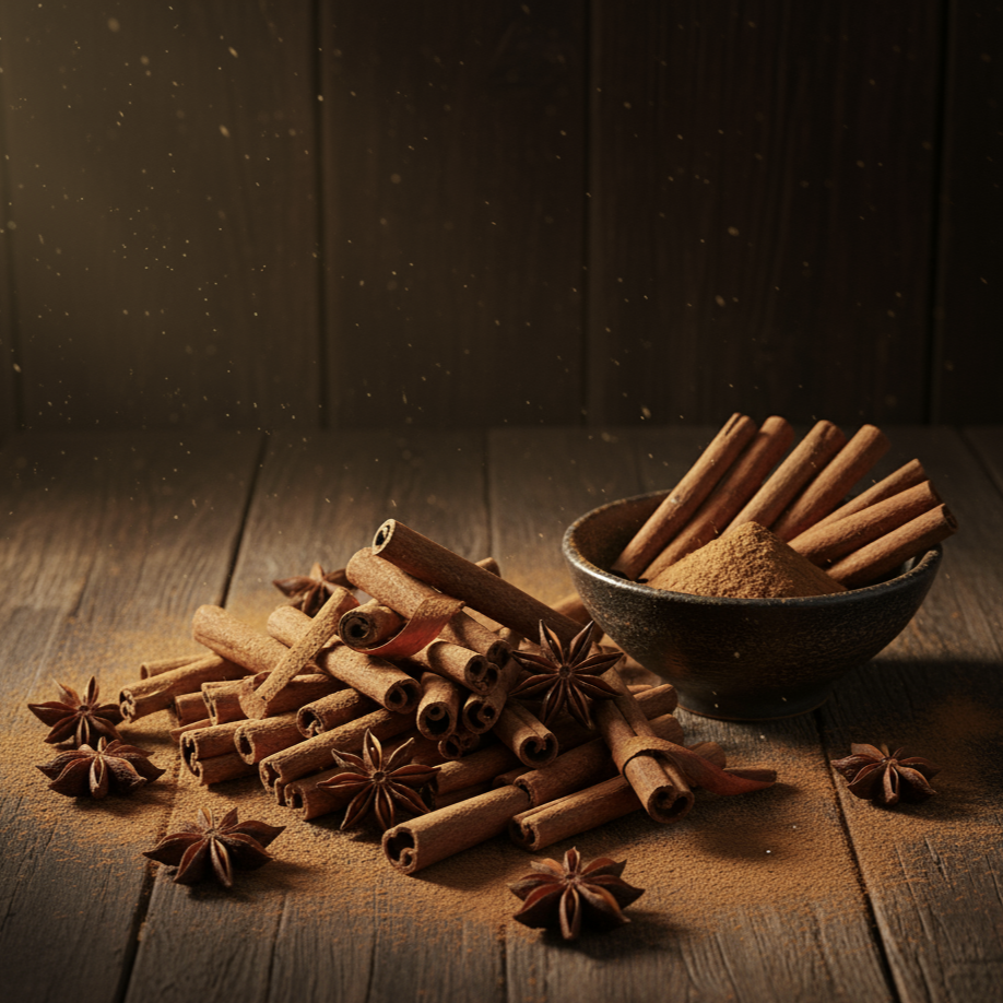 Un aroma potente y envolvente de canela y especias que llena tu hogar de calidez.