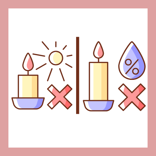 Seguridad en velas Velatea: protégela del calor, la luz y la humedad
