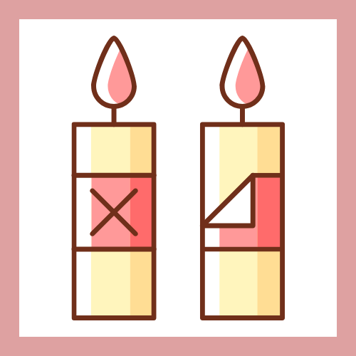 Seguridad en velas Velatea: retira etiquetas y adornos antes de encender