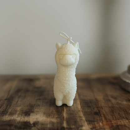 Velas decorativas en forma de alpaca de cera de soja artesanal Velatea