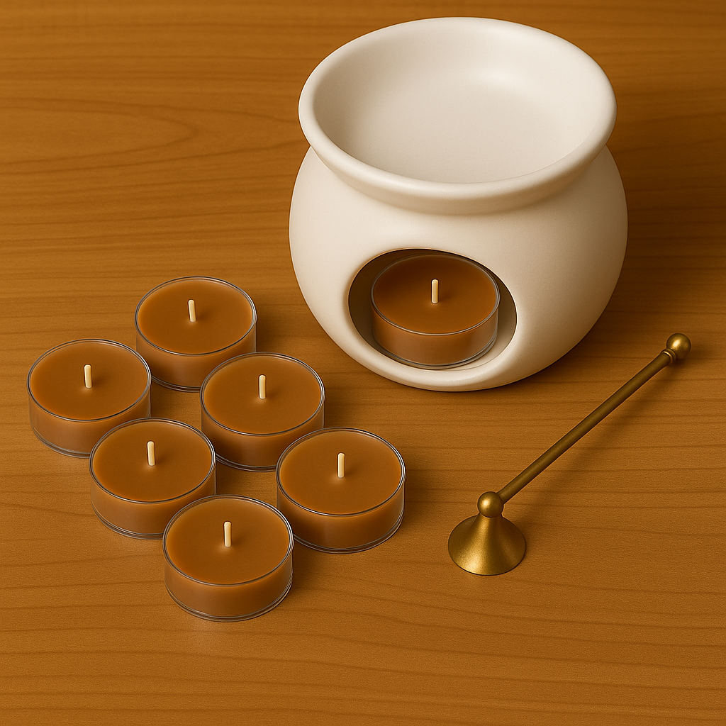 Pack de 6 velitas de té de soja con fragancia Café Moca Velatea