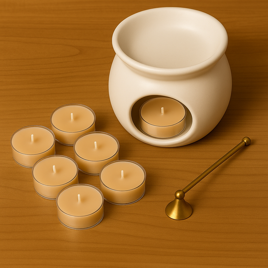 Pack de 6 velitas de té de soja con fragancia Caramelo Latte Macchiato Velatea
