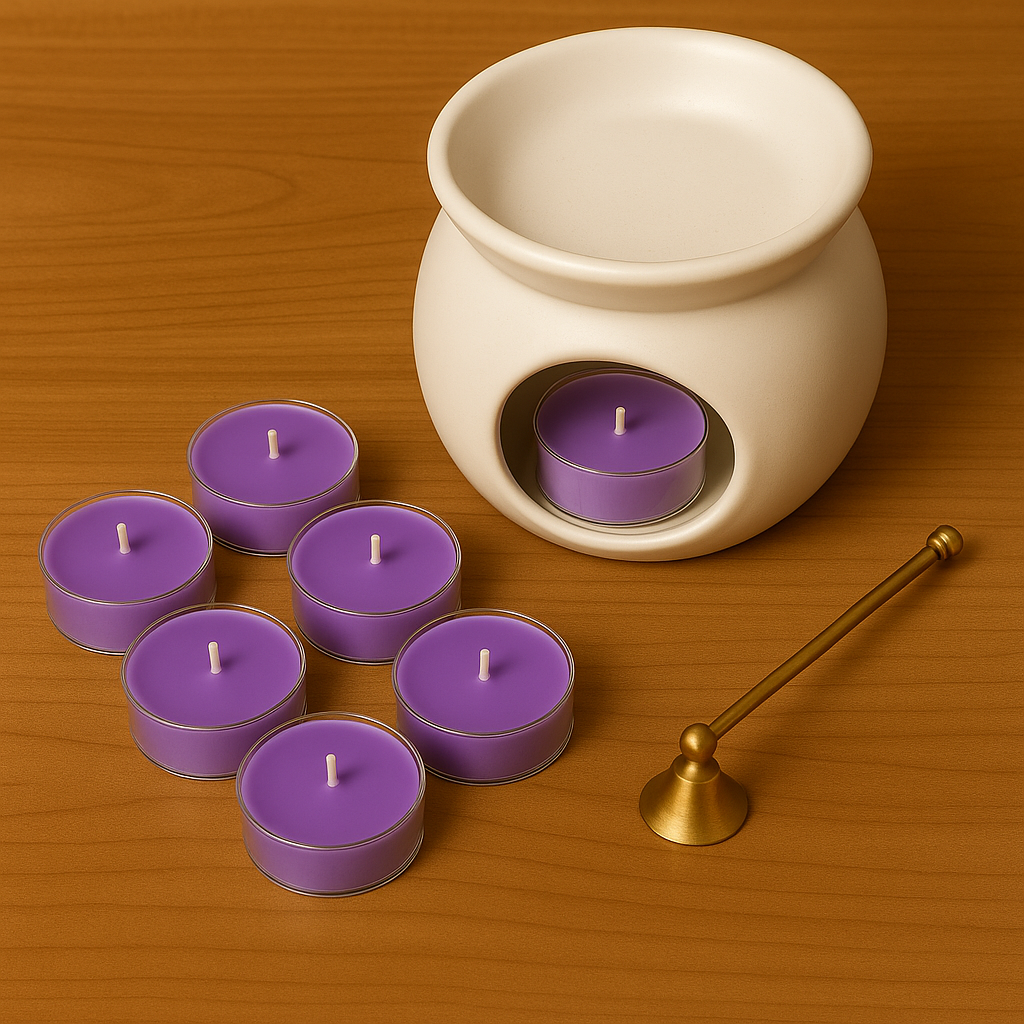 Pack de 6 velitas de té de soja con fragancia Coqueta Violeta Velatea