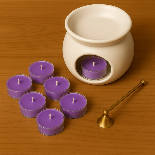 Pack de 6 velitas de té de soja con fragancia Coqueta Violeta Velatea