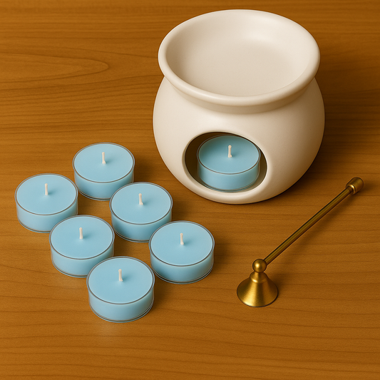 Pack de 6 velitas de té de soja con fragancia Flor de Loto Velatea