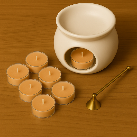 Pack de 6 velitas de té de soja con fragancia Galletas de Caramelo Velatea