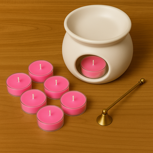 Velitas de té de cera de soja natural con aroma a madame moussel Velatea