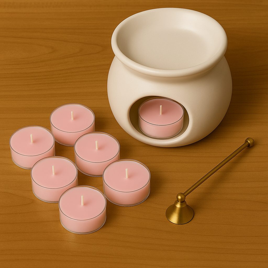 Pack de velitas de té con aroma a sandía elaboradas con cera de soja natural Velatea