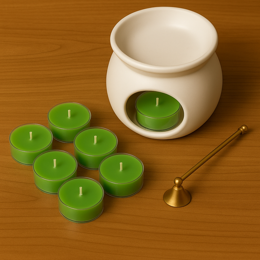 Velitas de té de cera de soja natural con aroma a abeto navideño Velatea