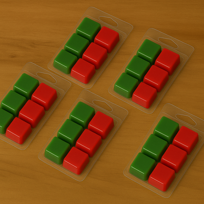 Wax melts artesanales de cera de soja con aroma a abeto navideño y notas de pino Velatea